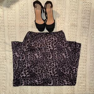 Leopard Print Skirt